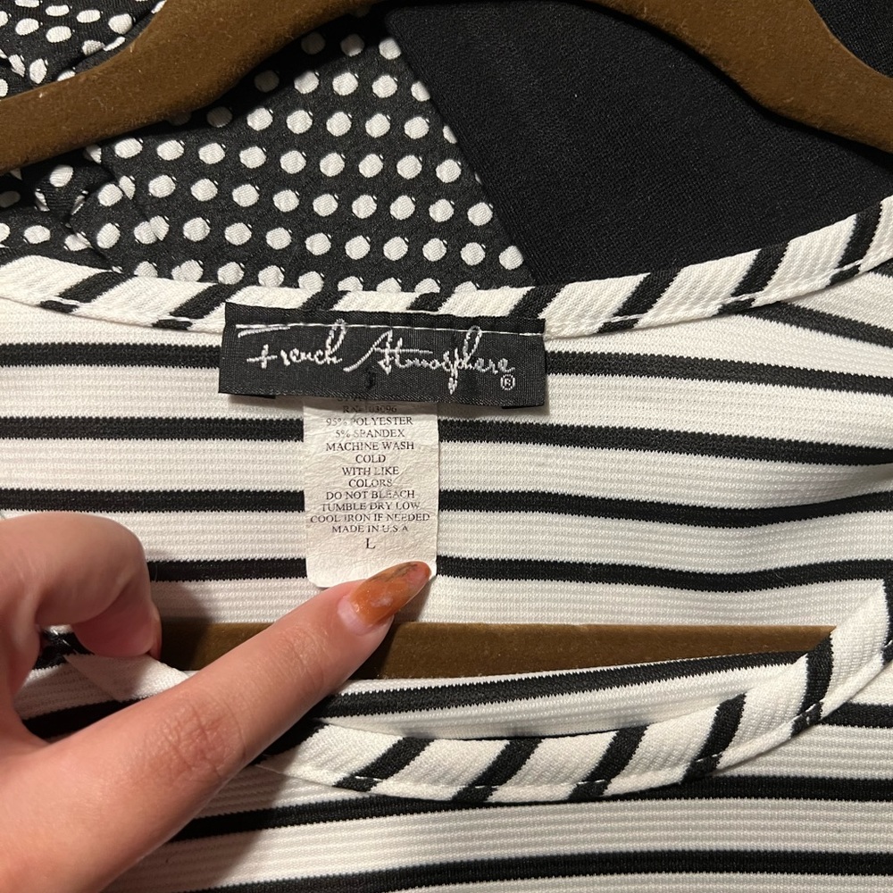 Black and White stripped dress